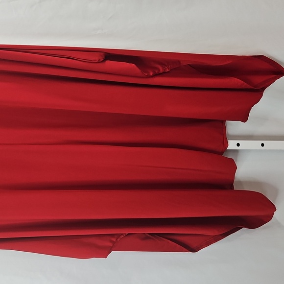 Auxo Red Jumper Harem Jumpsuit Short Sleeve One piece Loose Baggy Romper Sz S - Picture 4 of 7